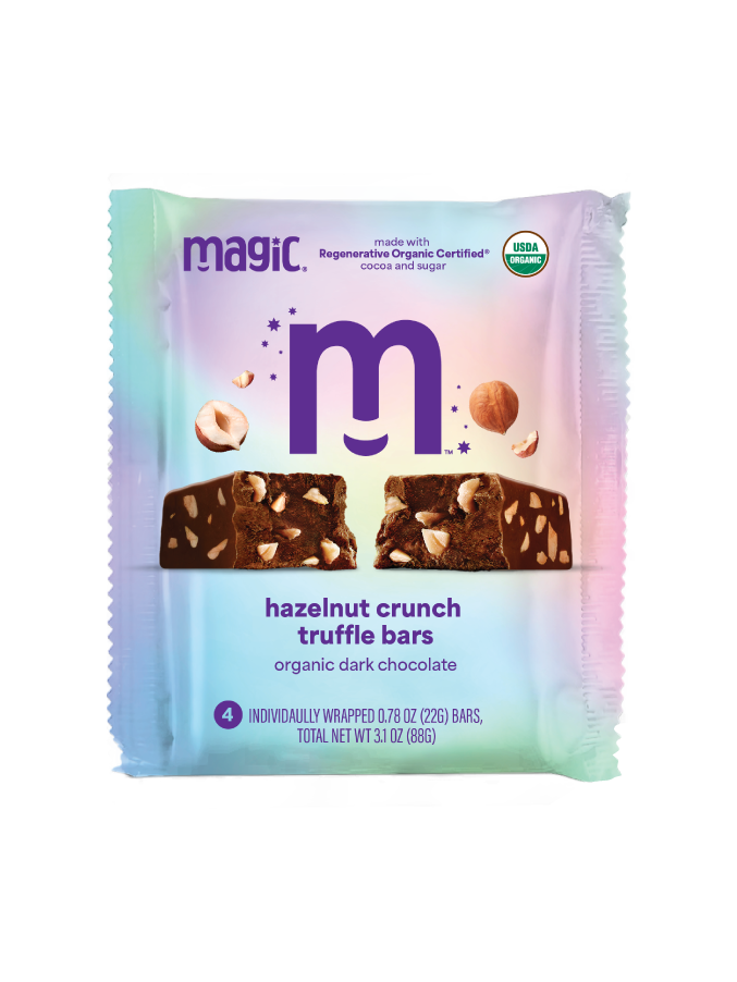 Hazelnut Crunch Truffle Bars – Magic Chocolate