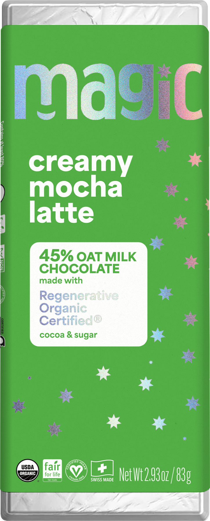 🎁 Creamy Mocha Latte - 45% Oatmilk Chocolate Bar - Single (100% off)