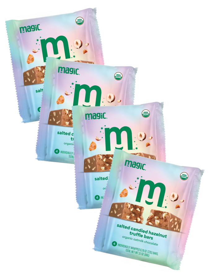 Salted Candied Hazelnut Truffle Bar - 4-pack