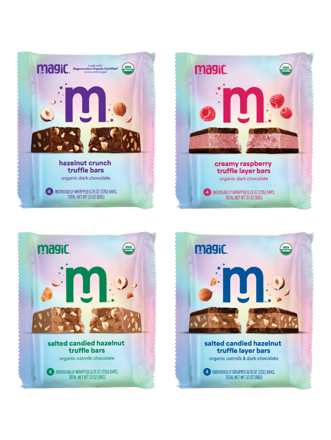 Truffle Bar Sampler Pack, all 4 flavors – Magic Chocolate