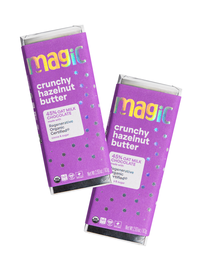 Crunchy Hazelnut Butter Oat Milk Chocolate Bar - 6-pack