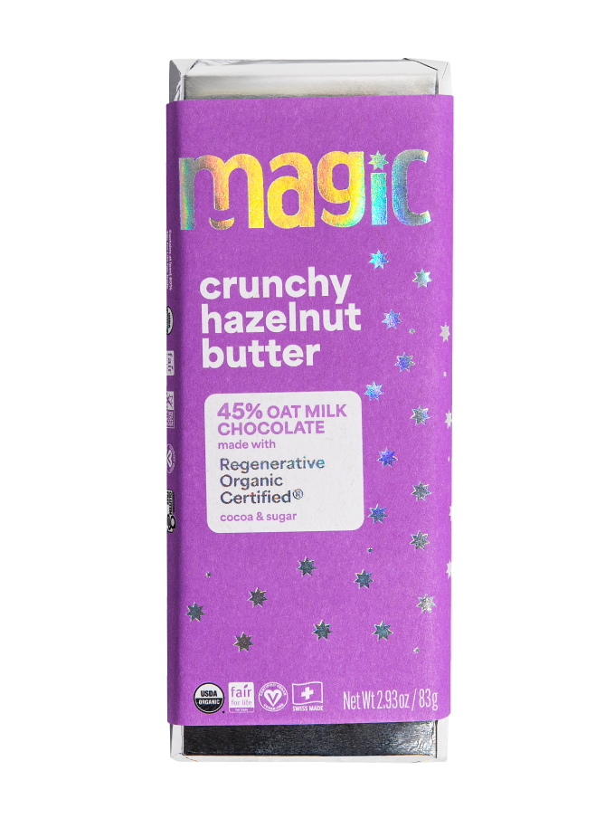 Crunchy Hazelnut Butter Oat Milk Chocolate Bar - 6-pack