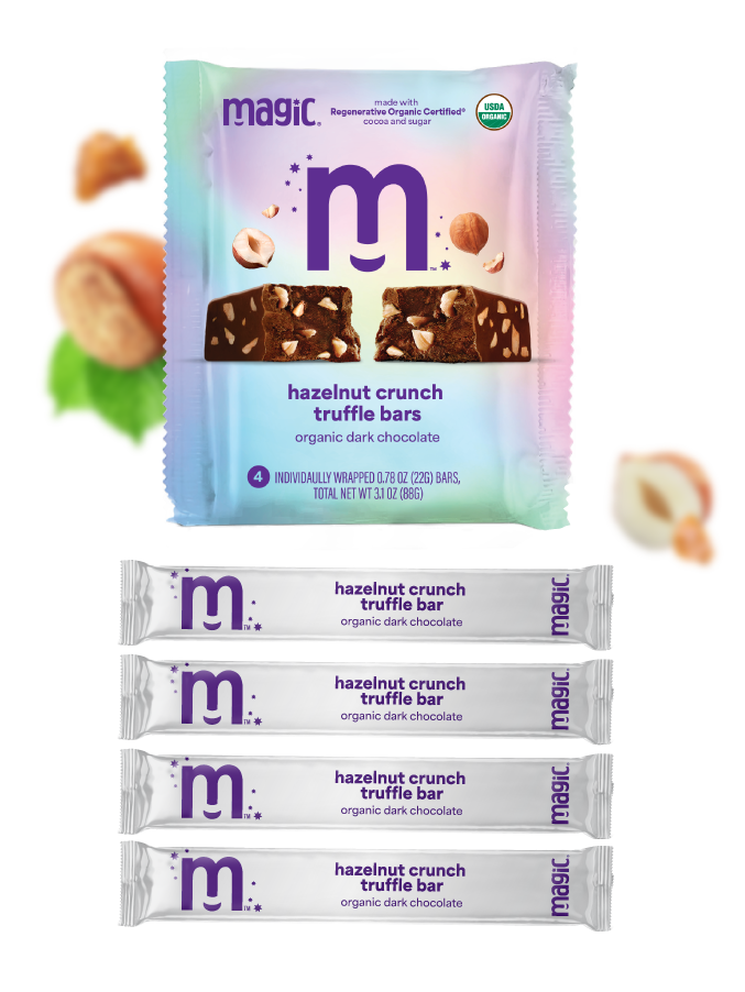 Hazelnut Crunch Truffle Bars