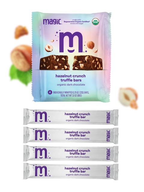Hazelnut Crunch Truffle Bars