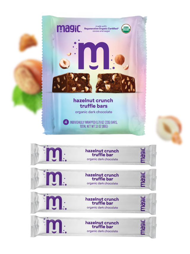 Hazelnut Crunch Truffle Bars