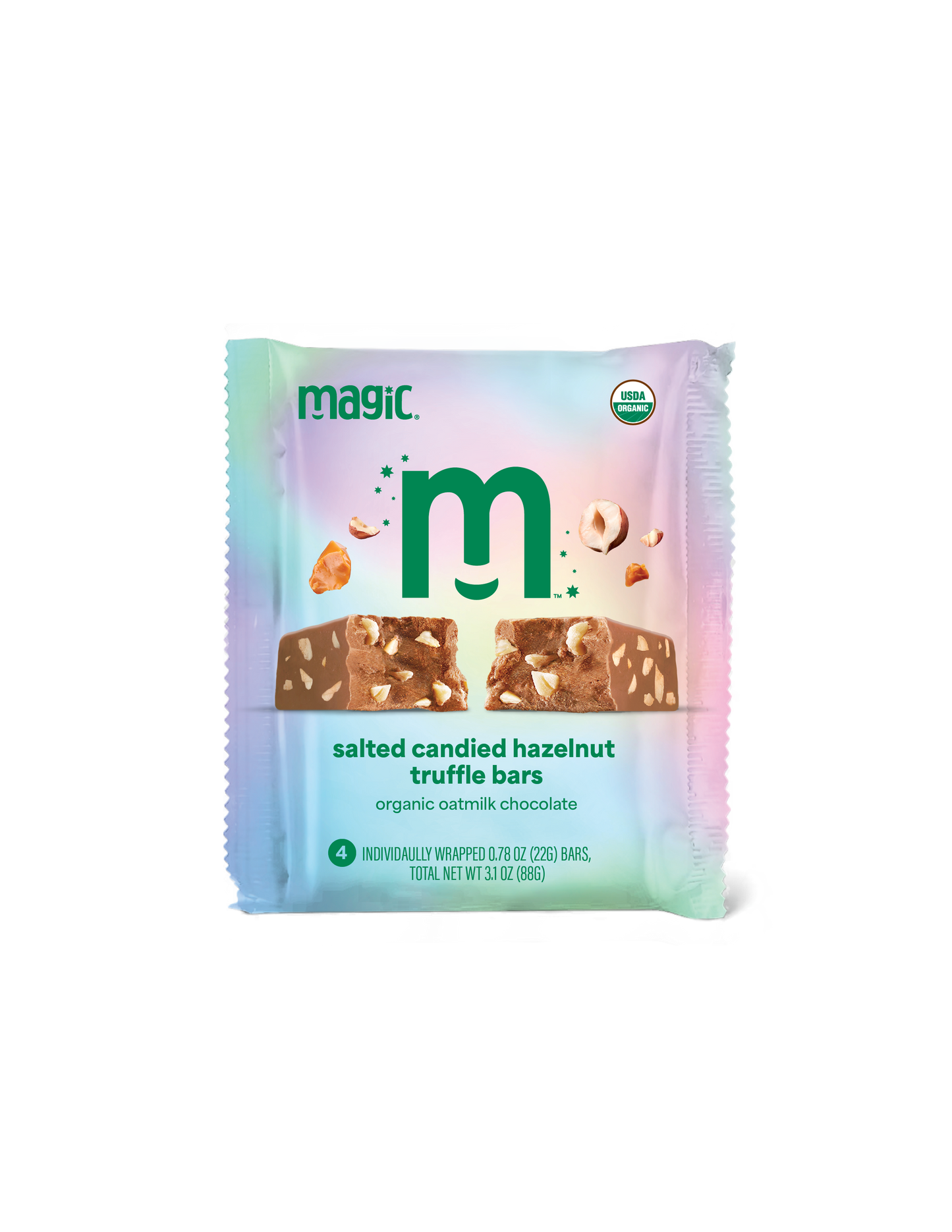 Salted Candied Hazelnut Truffle Bar - 4-pack