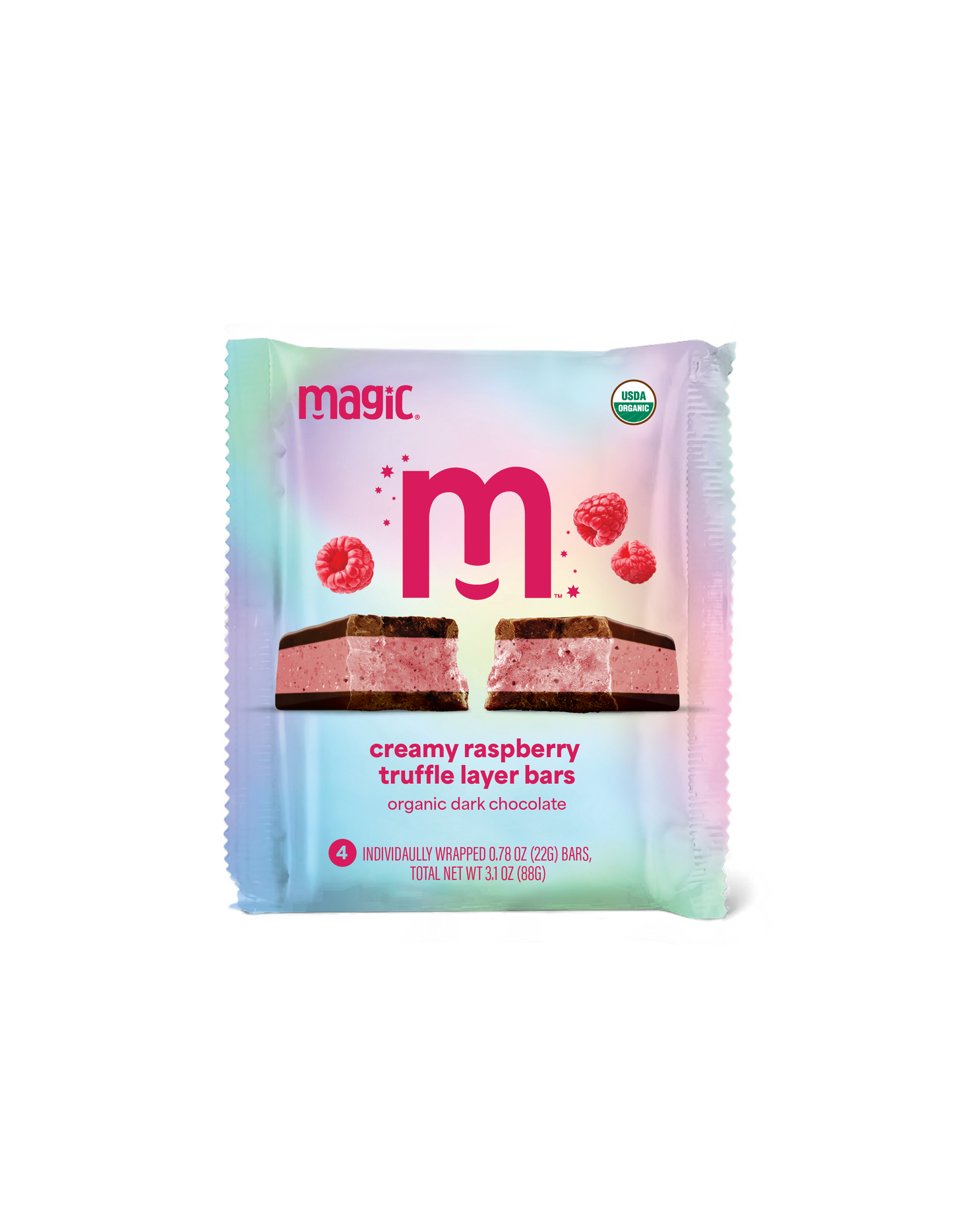 Creamy Raspberry Truffle Layer Bar - 4-pack