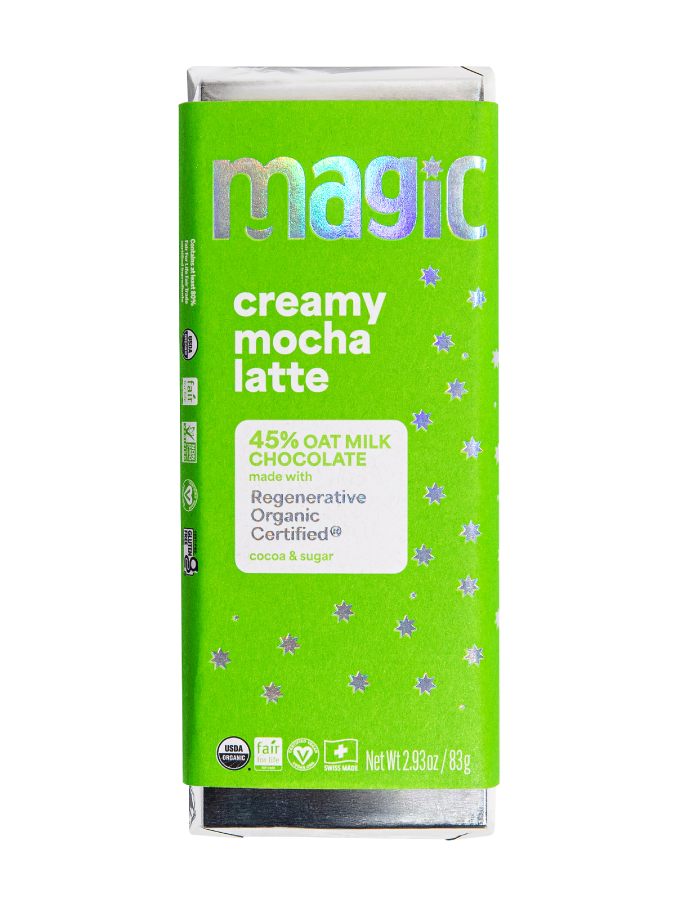 Creamy Mocha Latte Oat Milk Chocolate Bar - 6-pack