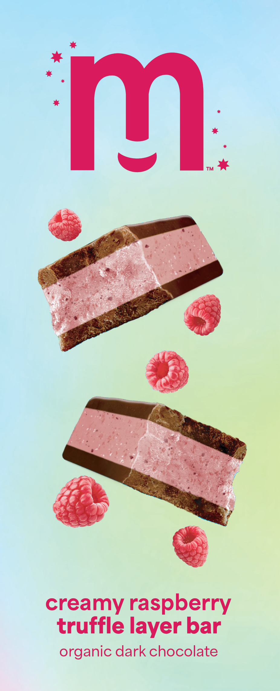 Creamy Raspberry Truffle Layer Bar - 4-pack
