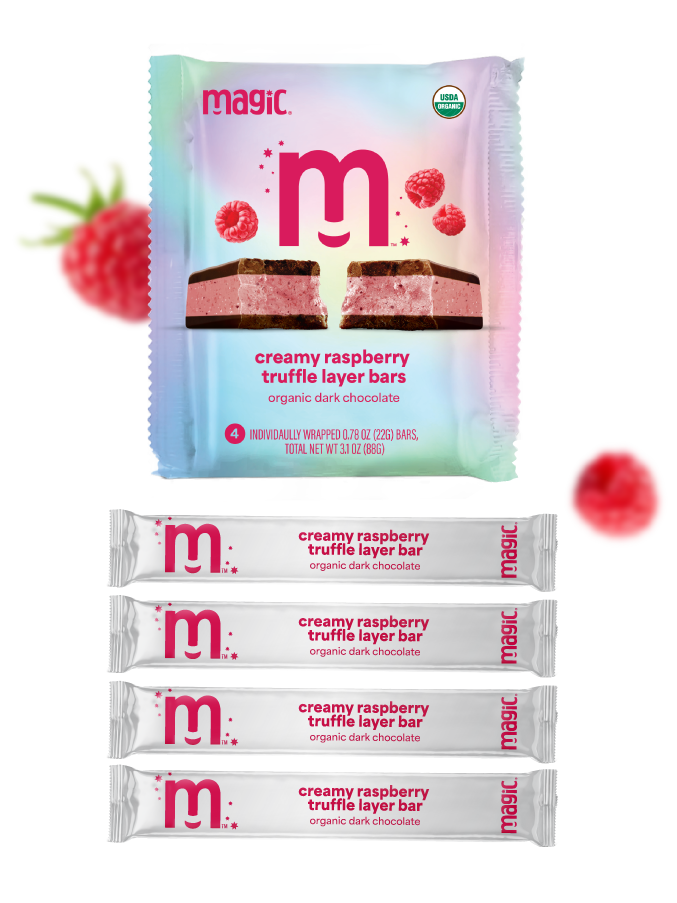 Creamy Raspberry Truffle Layer Bar - 4-pack