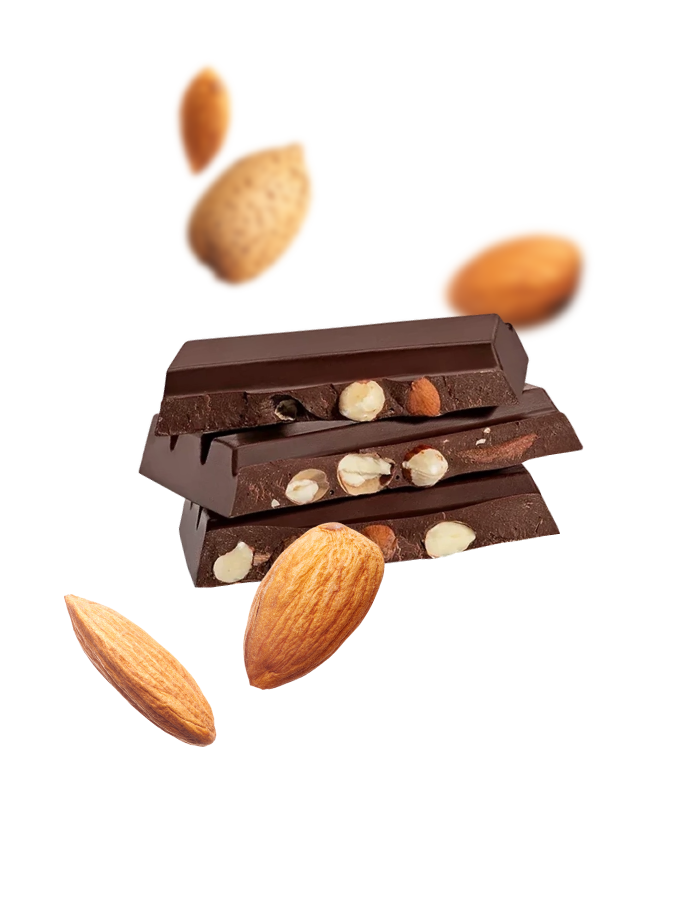 Roasted Whole Almonds 70% Dark Chocolate Bar - 5-pack