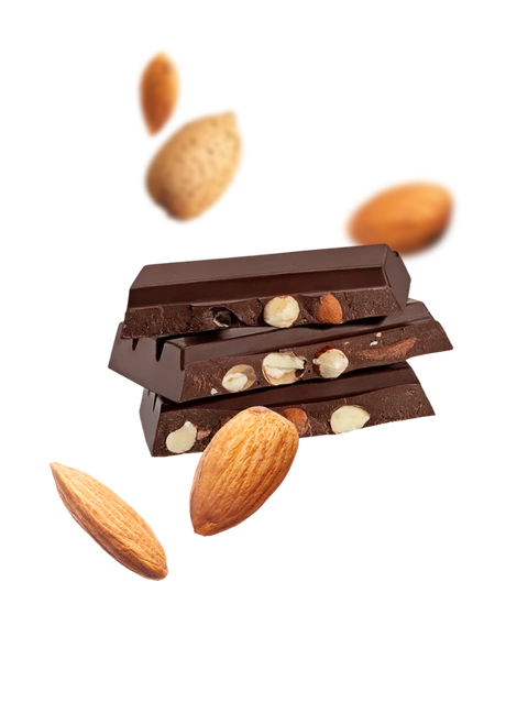 Roasted Whole Almonds 70% Dark Chocolate Bar