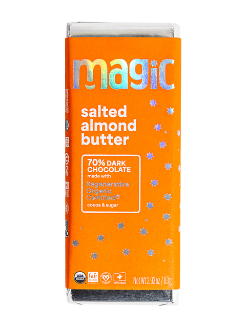Salted Almond Butter 70% Dark Chocolate Bar