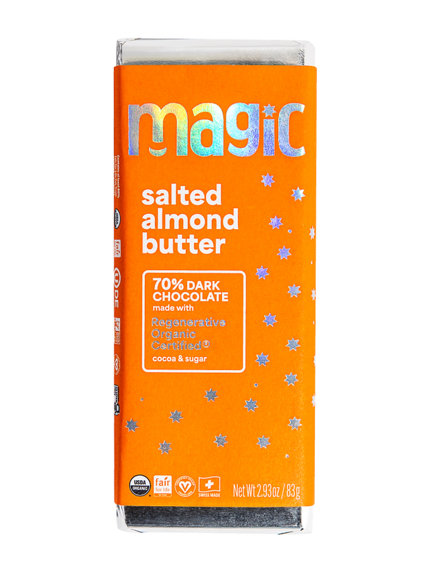 Salted Almond Butter 70% Dark Chocolate Bar