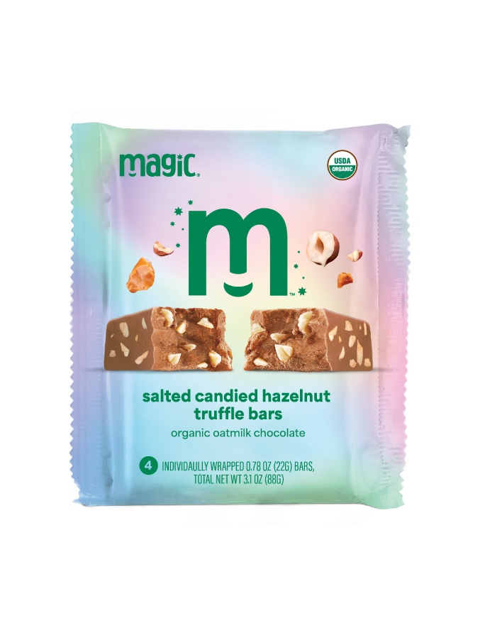 Salted Candied Hazelnut Truffle Bar - 4-pack