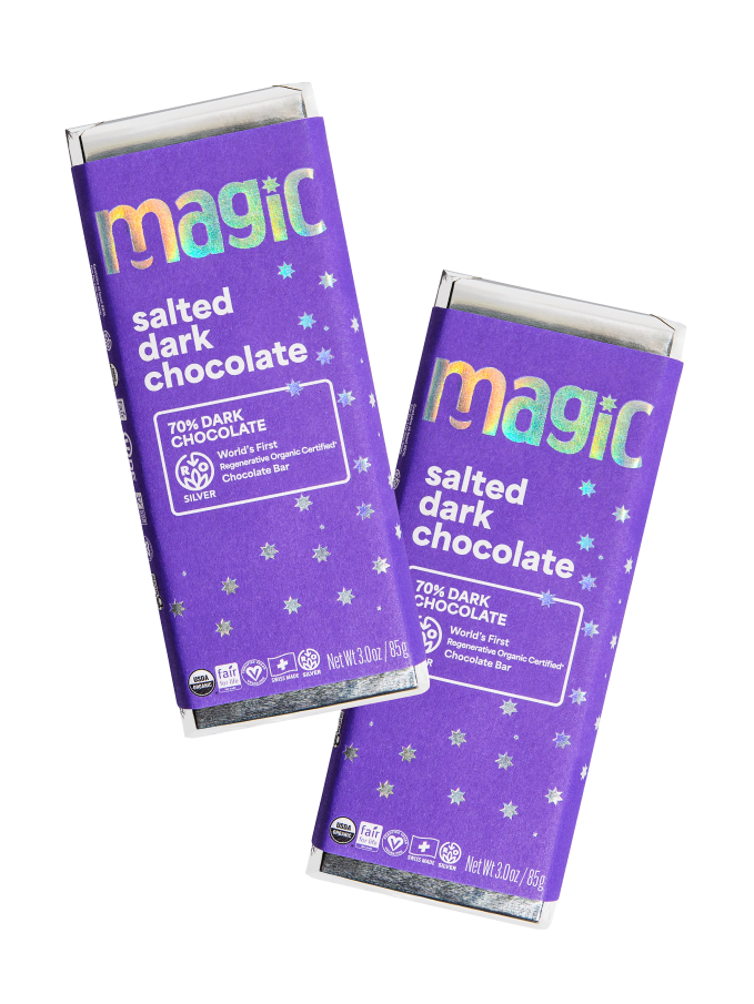 Salted Dark Chocolate Bar - 6-pack