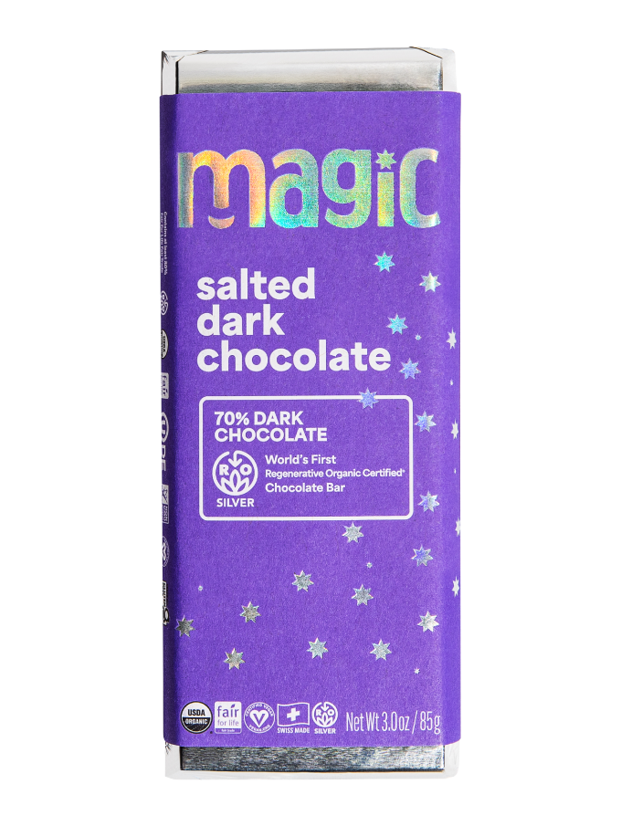 Salted Dark Chocolate Bar - 6-pack