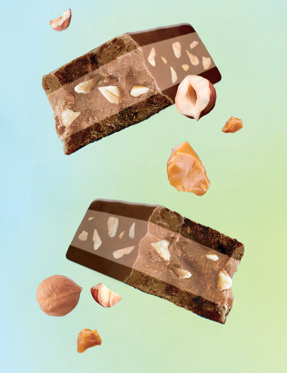 Salted Candied Hazelnut Truffle Layer Bar - 4-pack