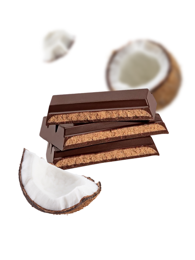 Smooth Coconut Praline 70% Dark Chocolate Bar